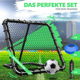KESSER® Voetbal Rebounder - Kickback - Tchouk - 100x100cm - Zwart